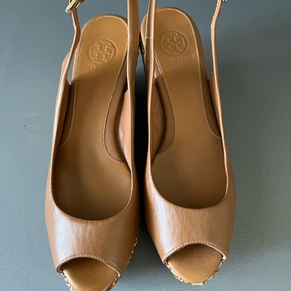 Brand New Tory Burch Rosalind Slingback Wedge sandal. Size 7, no box